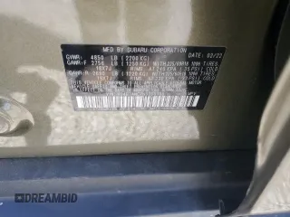 2022 Subaru Outback Limited with VIN 4S4BTANC7N3200139, listed as a Copart auction lot 50597605 with 34,025 mi miles and Salvage Title. Bid and sale history available at DreamBid. Image 15.