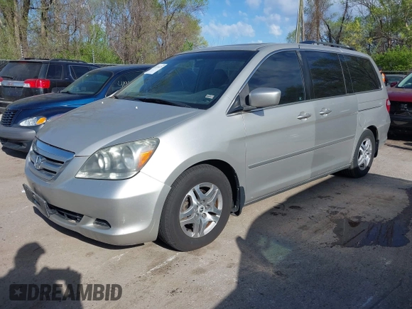 2006 Honda Odyssey EX-L z VIN 5FNRL38786B428264, wystawiony jako IAAI lot #41974479 z przebiegiem 187 595 mil mil oraz . Historia ofert i sprzedaży dostępna na DreamBid. Obrazek 2.