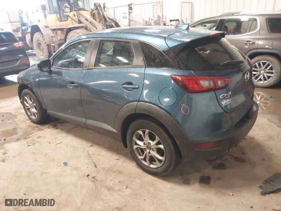 2018 Mazda CX-3 Sport with VIN JM1DKFB70J0321370, listed as a IAAI auction lot 41635558 with 53,995 mi miles. Bid and sale history available at carsss.com. Image 3.