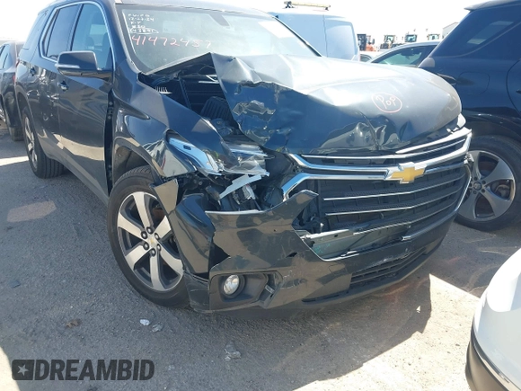 2018 Chevrolet Traverse LT Leather with VIN 1GNEVHKW1JJ218359, listed as a IAAI auction lot 41472457 with 118,412 mi miles. Bid and sale history available at carsss.com. Image 18.