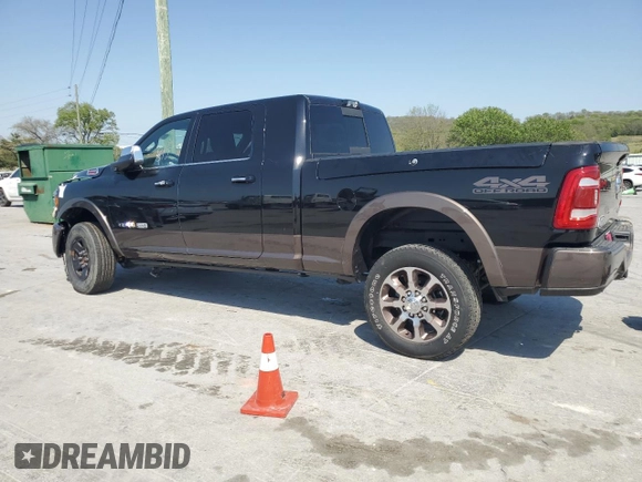 2021 Ram 2500 Longhorn with VIN 3C6UR5PL5MG530364, listed as a Copart auction lot 53162185 with Not provided miles and Salvage title. Bid and sale history available at DreamBid. Image 2.