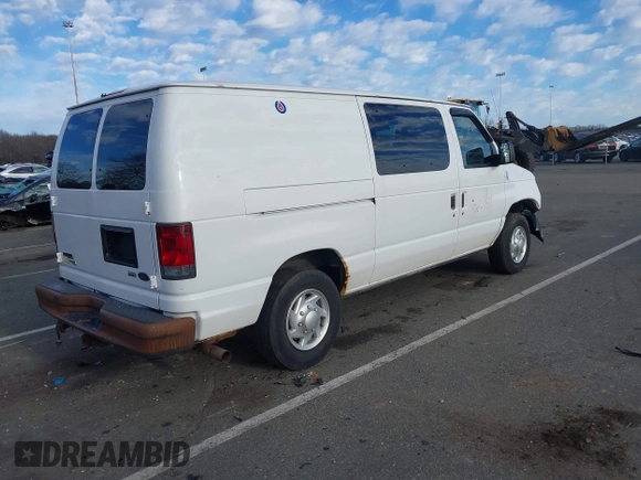 2011 Ford Econoline Cargo Commercial with VIN 1FTNE1EL5BDA40568, listed as a IAAI auction lot 41211154 with 182,527 mi miles and . Bid and sale history available at carsss.com. Image 4.