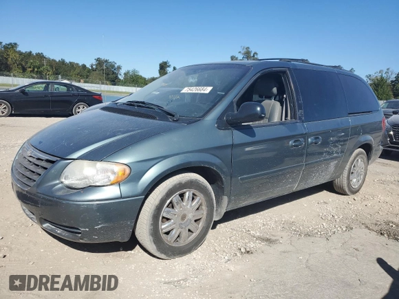 2007 Chrysler Town & Country LWB Touring with VIN 2A4GP54L37R310892, listed as a Copart auction lot 75426684 with 101,233 mi miles and Salvage Title. Bid and sale history available at carsss.com. Image 1.
