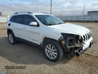 2016 Jeep Cherokee Limited with VIN 1C4PJMDB2GW279666, listed as a Copart auction lot 53341855 with 124,288 mi miles and Salvage title. Bid and sale history available at DreamBid. Image 4.