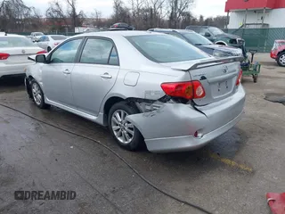 2009 Toyota Corolla with VIN 2T1BU40E69C110005, listed as a IAAI auction lot 41670634 with 191,866 mi miles. Bid and sale history available at carsss.com. Image 3.