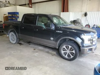 2015 Ford F-150 XLT with VIN 1FTEW1EG5FFB90805, listed as a Copart auction lot 54433415 with 249,920 mi miles and Salvage title. Bid and sale history available at DreamBid. Image 4.