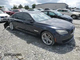 2011 BMW 7 Series 750Li with VIN WBAKB8C57BCY64924, listed as a Copart auction lot 58393765 with Not provided miles and Salvage title. Bid and sale history available at DreamBid. Image 4.