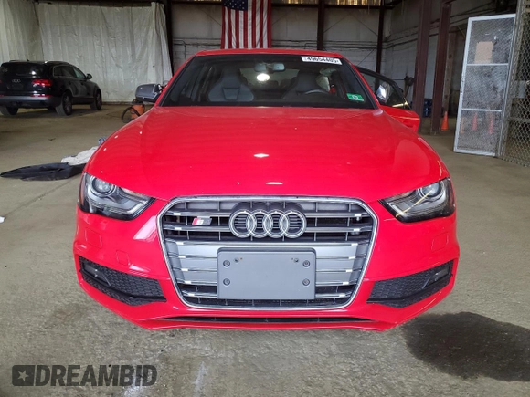 2014 Audi S4 Premium Plus z VIN WAUDGAFL3EA042813, wystawiony jako Copart lot #49654405 z przebiegiem Nie podano mil oraz Szkoda całkowita • Salvage title. Historia ofert i sprzedaży dostępna na DreamBid. Obrazek 5.