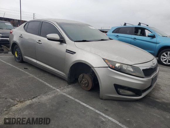 2013 Kia Optima EX with VIN 5XXGN4A77DG119235, listed as a Copart auction lot 59583675 with Not provided miles and Salvage title. Bid and sale history available at DreamBid. Image 4.