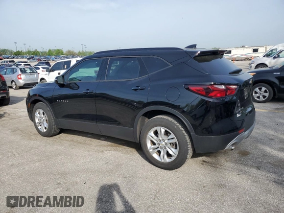 2020 Chevrolet Blazer LT with VIN 3GNKBHRS1LS592633, listed as a Copart auction lot 53729615 with 77,694 mi miles and Salvage title. Bid and sale history available at DreamBid. Image 2.