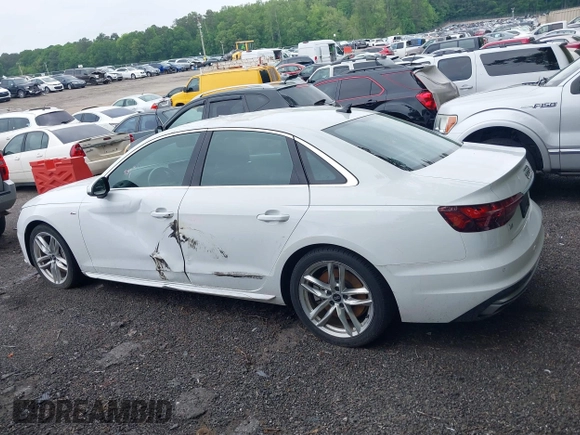 2023 Audi A4 S line Premium Plus with VIN WAUEAAF47PN001966, listed as a IAAI auction lot 42098099 with 47,131 mi miles and . Bid and sale history available at DreamBid. Image 14.