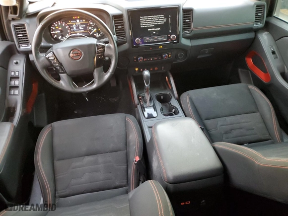 2022 Nissan Frontier PRO-X with VIN 1N6ED1EJ3NN612721, listed as a Copart auction lot 41618295 with 42,337 mi miles and Salvage Title. Bid and sale history available at carsss.com. Image 8.