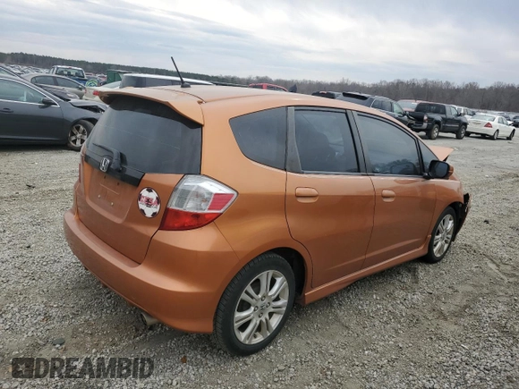 2009 Honda Fit Sport with VIN JHMGE88469S020940, listed as a Copart auction lot 47004055 with 213,745 mi miles and Salvage Title. Bid and sale history available at carsss.com. Image 3.