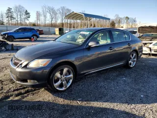 2008 Lexus GS 350 with VIN JTHBE96S380034323, listed as a Copart auction lot 48110705 with 238,921 mi miles and Salvage Title. Bid and sale history available at carsss.com. Image 1.