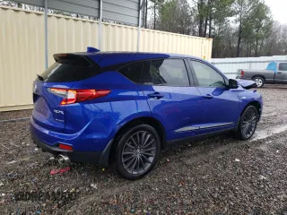 2023 Acura RDX w/A-Spec Advance Package with VIN 5J8TC2H89PL009946, listed as a Copart auction lot 42310934 with 12,489 mi miles. Bid and sale history available at carsss.com. Image 3.