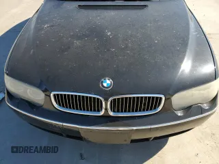 2005 BMW 7 Series 745Li with VIN WBAGN63535DS56267, listed as a Copart auction lot 45717775 with Not provided miles and Salvage title. Bid and sale history available at DreamBid. Image 12.