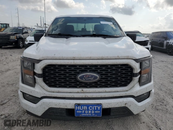 2023 Ford F-150 XL with VIN 1FTEW1CP4PKE60313, listed as a Copart auction lot 57642695 with 47,993 mi miles and Salvage title. Bid and sale history available at DreamBid. Image 5.