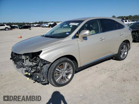 2015 Lexus RX 450h with VIN 2T2ZB1BA1FC002234, listed as a Copart auction lot 88215845 with 59,924 mi miles and Salvage Title. Bid and sale history available at DreamBid. Image 1.