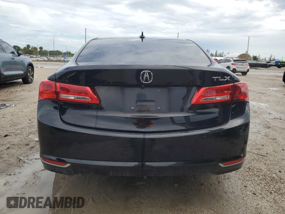 2019 Acura TLX with VIN 19UUB1F34KA003839, listed as a Copart auction lot 46696995 with 0 mi miles and Non Repairable. Bid and sale history available at carsss.com. Image 6.