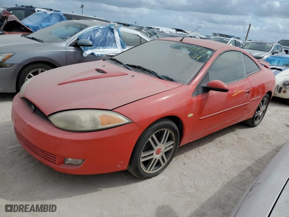 2002 Mercury Cougar with VIN 1ZWHT61L525611047, listed as a Copart auction lot 75422974 with 0 mi miles and Salvage Title. Bid and sale history available at carsss.com. Image 1.