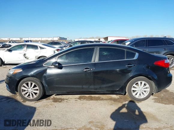 2014 Kia Forte EX with VIN KNAFX4A86E5162224, listed as a IAAI auction lot 41803293 with 145,074 mi miles. Bid and sale history available at carsss.com. Image 14.