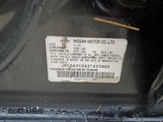 2002 Nissan Maxima GXE z VIN JN1DA31D42T427865, wystawiony jako Copart lot #74374134 z przebiegiem Nie podano mil oraz Szkoda całkowita • Salvage title. Historia ofert i sprzedaży dostępna na DreamBid. Obrazek 13.