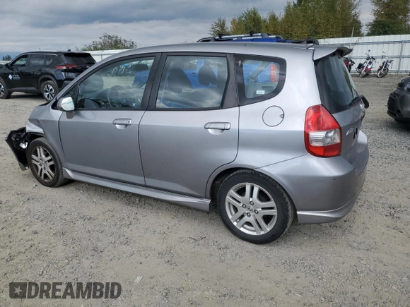 2008 Honda Fit Sport with VIN JHMGD38668S024685, listed as a Copart auction lot 71414644 with 83,132 mi miles and Salvage Title. Bid and sale history available at carsss.com. Image 2.