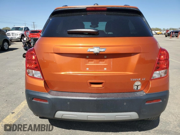 2015 Chevrolet Trax LT with VIN KL7CJLSB3FB127149, listed as a Copart auction lot 51820755 with 190,730 mi miles and Salvage Title. Bid and sale history available at carsss.com. Image 6.