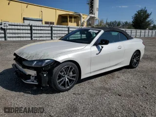 2025 BMW 4 Series 430i with VIN WBA33DB05SCS22265, listed as a Copart auction lot 49437585 with 18,445 mi miles and Clean Title. Bid and sale history available at carsss.com. Image 1.