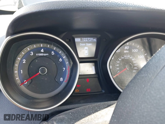 2014 Hyundai Elantra GT with VIN KMHD35LHXEU230812, listed as a IAAI auction lot 41855509 with 122,729 mi miles. Bid and sale history available at carsss.com. Image 7.