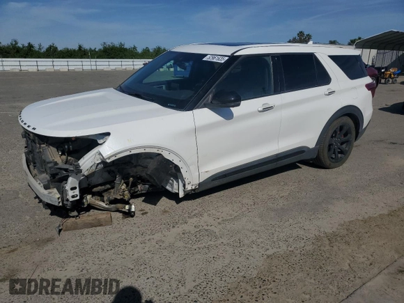 2022 Ford Explorer ST with VIN 1FM5K8GC0NGA08477, listed as a Copart auction lot 52961635 with 61,188 mi miles and Salvage Title. Bid and sale history available at carsss.com. Image 1.