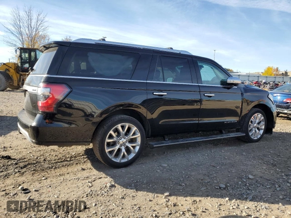 2018 Ford Expedition Max Platinum with VIN 1FMJK1MT7JEA07214, listed as a Copart auction lot 76308414 with 185,411 mi miles and Non repairable. Bid and sale history available at DreamBid. Image 3.