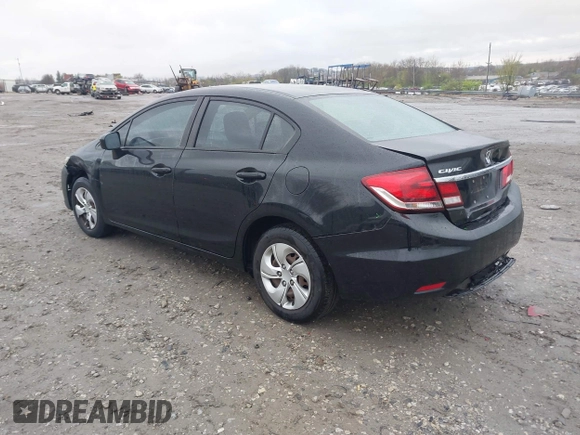 2014 Honda Civic Sedan LX with VIN 19XFB2F56EE233009, listed as a IAAI auction lot 41973133 with 119,402 mi miles. Bid and sale history available at carsss.com. Image 3.