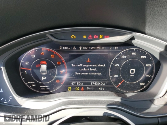 2020 Audi Q5 Premium Plus with VIN WA1BNAFY0L2058271, listed as a Copart auction lot 42160375 with 47,150 mi miles and Salvage Title. Bid and sale history available at carsss.com. Image 9.