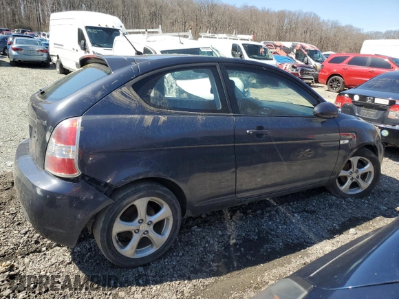 2007 Hyundai Accent SE with VIN KMHCN36C87U039421, listed as a Copart auction lot 49976915 with 182,626 mi miles and Salvage Title. Bid and sale history available at carsss.com. Image 3.