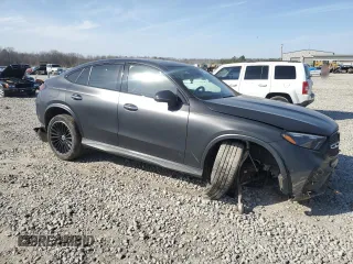 2024 Mercedes-Benz GLC with VIN W1NKJ4HB4RF091313, listed as a Copart auction lot 46849035 with 0 mi miles and Salvage Title. Bid and sale history available at carsss.com. Image 4.