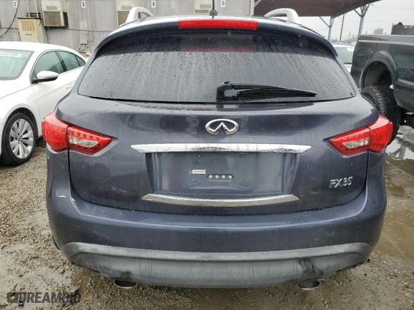 2009 Infiniti FX35 with VIN JNRAS18U69M102629, listed as a Copart auction lot 44270135 with 188,718 mi miles and Salvage Title. Bid and sale history available at carsss.com. Image 6.