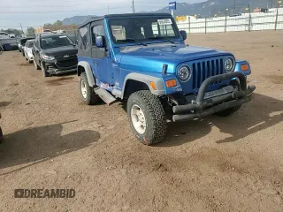 2003 Jeep Wrangler Sport with VIN 1J4FA49S53P350281, listed as a Copart auction lot 56634005 with 158,974 mi miles and Salvage title. Bid and sale history available at DreamBid. Image 13.