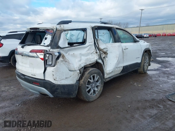 2020 GMC Acadia SLT with VIN 1GKKNULS8LZ124343, listed as a IAAI auction lot 41245060 with 100,436 mi miles and . Bid and sale history available at DreamBid. Image 4.