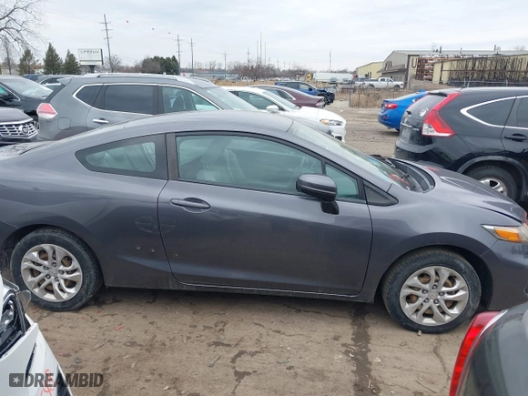 2015 Honda Civic Coupe LX with VIN 2HGFG3B58FH504642, listed as a IAAI auction lot 41672862 with 169,192 mi miles. Bid and sale history available at carsss.com. Image 13.