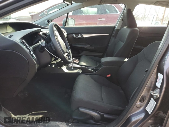 2014 Honda Civic EX with VIN 19XFB2F87EE062197, listed as a Copart auction lot 49826345 with 240,204 mi miles and Salvage Title. Bid and sale history available at carsss.com. Image 7.