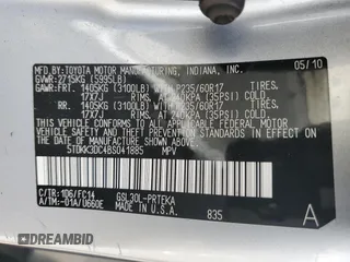 2011 Toyota Sienna LE AAS z VIN 5TDKK3DC4BS041885, wystawiony jako Copart lot #54929275 z przebiegiem 214 342 mil mil oraz Szkoda całkowita • Salvage title. Historia ofert i sprzedaży dostępna na DreamBid. Obrazek 13.
