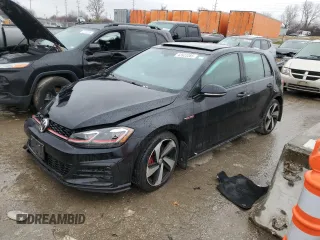 2018 Volkswagen Golf GTI S with VIN 3VW547AU3JM259145, listed as a Copart auction lot 43923285 with 0 mi miles and Salvage Title. Bid and sale history available at carsss.com. Image 1.