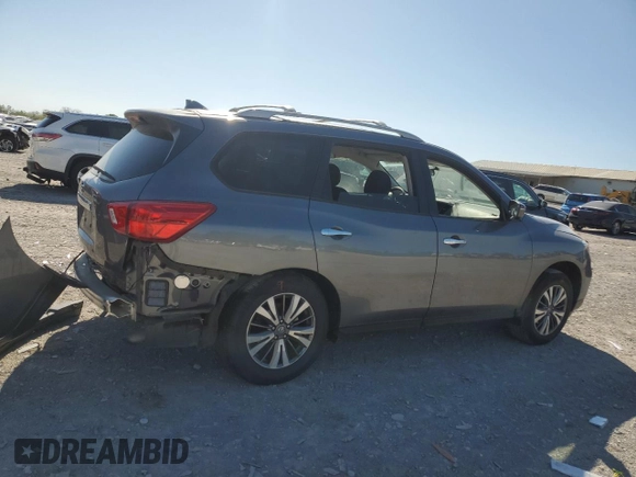 2020 Nissan Pathfinder S with VIN 5N1DR2AN4LC618367, listed as a Copart auction lot 53121335 with 46,683 mi miles and Salvage title. Bid and sale history available at DreamBid. Image 3.