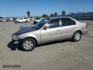 2000 Honda Civic EX with VIN 2HGEJ8644YH574444, listed as a Copart auction lot 52209095 with 113,659 mi miles and Salvage Title. Bid and sale history available at carsss.com. Image 1.