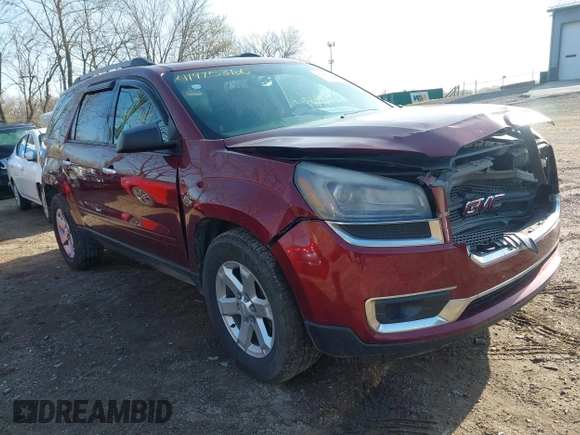 2015 GMC Acadia SLE with VIN 1GKKVPKD8FJ126049, listed as a IAAI auction lot 41925360 with 140,065 mi miles. Bid and sale history available at carsss.com. Image 1.