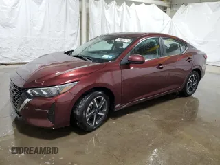 2024 Nissan Sentra SV z VIN 3N1AB8CV5RY368233, wystawiony jako Copart lot #63210395 z przebiegiem 25 819 mil mil oraz Szkoda całkowita • Salvage title. Historia ofert i sprzedaży dostępna na DreamBid. Obrazek 1.