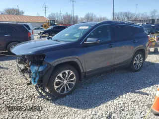 2018 GMC Terrain SLT with VIN 3GKALPEX4JL171000, listed as a Copart auction lot 50605095 with 96,924 mi miles and Salvage Title. Bid and sale history available at carsss.com. Image 1.