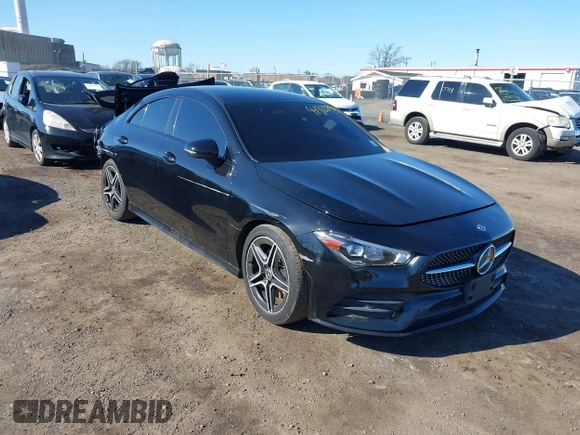 2020 Mercedes-Benz CLA 250 with VIN W1K5J4HBXLN127562, listed as a IAAI auction lot 41821794 with 45,296 mi miles and . Bid and sale history available at DreamBid. Image 1.