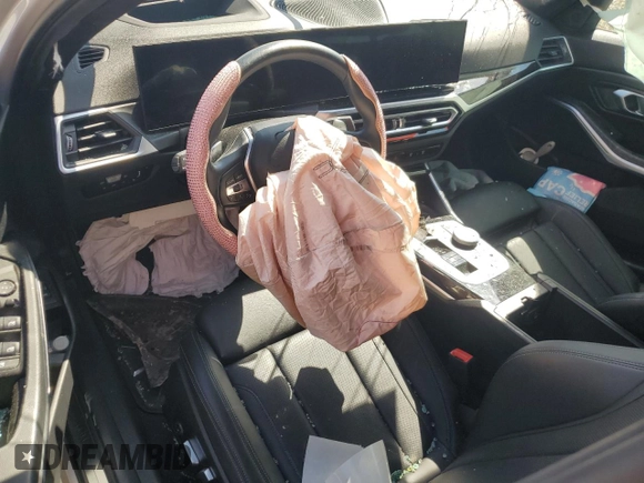 2023 BMW 3 Series 330i with VIN 3MW69FF0XP8D11989, listed as a Copart auction lot 54896825 with Not provided miles and Salvage title. Bid and sale history available at DreamBid. Image 8.